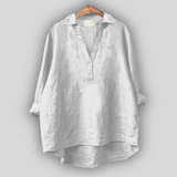 Anna - Linen Blouse – Weiß