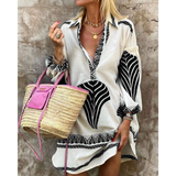 Elegantes und Stylisches Damen Kleid im Vintage Look – Schwarz