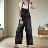 CARMELITA™ Verstellbarer Jumpsuit | Vintage Look Damen Outfit – Schwarz