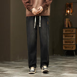 Tharindu - Lockere Straight Jeans – Dunkelgrau