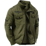 Jexrel - strukturierte Militärjacke – Grün