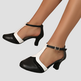 NATASHA | Orthopädische Vintage-Heels mit Stil – Schwarz