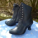 Shiloh – Lederstiefel mit Schnürung – Schwarz