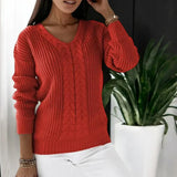 Rena | Warmer Pullover für Damen – Rot