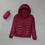 Ultraleichte wattierte jacke – marina – Rot
