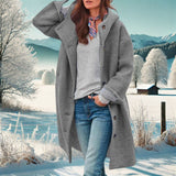 Meryl | Bequemer Mantel – Grau