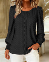 Maricea - Soft-Touch-Langarmshirt – Schwarz