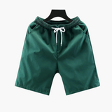 Bequeme Shorts mit Kordelzug für Herren - Freizeitmode – Dunkelgrün