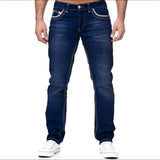 Andy - Stilvolle Jeans im Used-Look für Herren – Marineblau