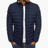 Leichte Steppjacke mit Reißverschluss - Herren Übergangsjacke – Marineblau