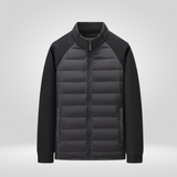 Herren Winterjacke | Kompakte Form mit klarer Linienführung – Schwarz