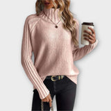 Lorena | Eleganter Rollkragenpullover – Pink