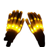 GlowHands – LED-Neon-Leuchthandschuhe – Gelb