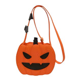 Juna Halloween Kürbis-Umhängetasche – Verstellbarer Riemen & festliches Design – Orange