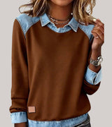 Erynn – Stilvoller Freizeitpullover – Stil 1 – Braun
