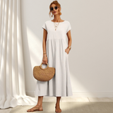 Annika | Elegantes Kleid – Weiß