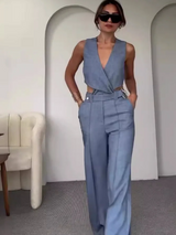 Ilaria™ Strukturierte Alltägliche Eleganz – Grau