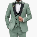 Stylisher Slim Fit Anzug - moderner Look für Herren zur Hochzeit – Mintgrün