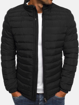 Daunenjacke Herren Leicht | Steppjacke Modern – Schwarz