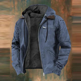 Magnus | jacke mit reibverschluss und kapuze – Blau