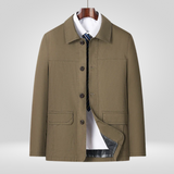 Herren Jacke | Lockere Passform entspannte Schnittführung – Khaki