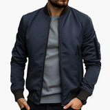 Herren Bomberjacke mit Seitentaschen – Marineblau