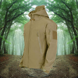 Herren Outdoor Jacke | wasserdichte Ausführung mit gerader Form – Khaki