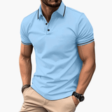 Kian - Modernes Poloshirt – Hellblau
