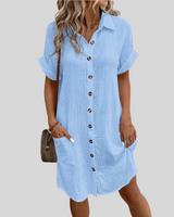 Brigitte | Polokleid – Blau (Fast ausverkauft