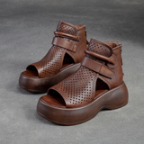 Federica – Orthopädische Ledersandalen Mit Unübertroffenem Komfort Und Elegantem Design – Braun