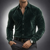 Arvyn - luxuriöses Button-down-Hemd – Grün