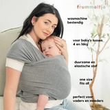 Rückenunterstützende Babytrage - CuddleWrap – Hellgrau