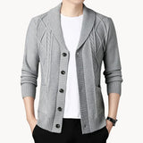Raleigh - raffinierter damen-cardigan mit geripptem design – Grau
