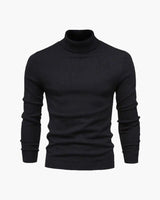 Cameron | Slim Fit Herren Rollkragen Strickpullover – Schwarz