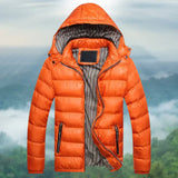 Puffer-winterjacke für herren – jens – Orange
