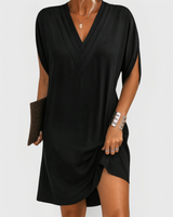 Jannie | Elegantes, schmeichelndes Kleid – Schwarz