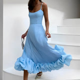Sherri - Elegantes Swingkleid für Damen – Blau
