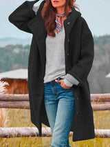 Kalani | Bequemer Mantel – Schwarz