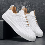 Casual Glide | Bequeme Skate-Schuhe für Männer – Weiß und Khaki