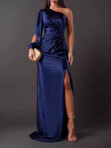 Elisa - Elegantes und Anspruchsvolles Kleid – Dunkelblau