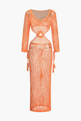 Kate | Boho-Strandkleid mit Cut-Outs – Perfekt für Sommer & Urlaub – Orange