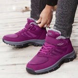 Fleecegefütterte wanderstiefel für damen – Lila
