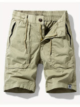 Heino - Premium Baumwoll Kurze Hose Mit Taschen – Khaki
