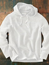 Matthias™ | Strick Hoodie – Weiß