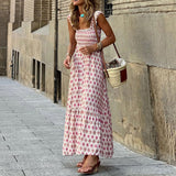 Sabrina - Boho Kleid mit Tribal-Print für frühlingshaften Stil – Weiß