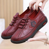 Natania – Orthopädische Lederschuhe – Rot