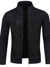 Grzegorz – Langärmelige Strickjacke Mit Reißverschluss – Schwarz