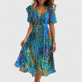 Addison | Luftiges Sommerkleid – Blau