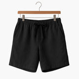 Herren Sommer Shorts mit Kordelzug und Seitentaschen – Schwarz
