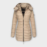 Mathilde - Eleganter & isolierender Wintermantel – Khaki
